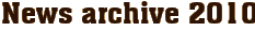 News archive 2010